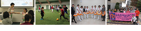 アロマセラピー同好会・フットサルクラブ・星稜RUNRUNクラブ・すずめ踊りサークル